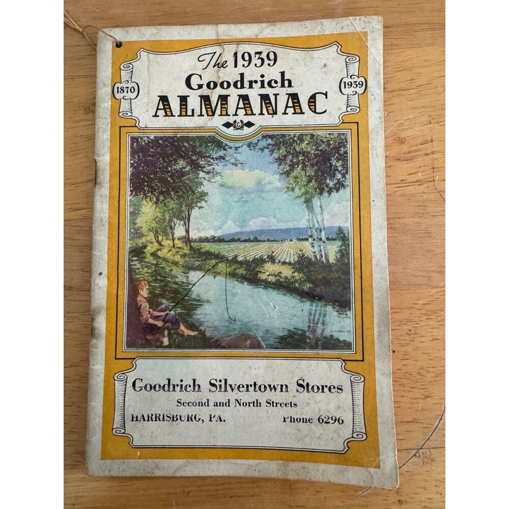 1939 Original Goodrich Almanac Goodrich Silvertown Stores Harrisburg Pa